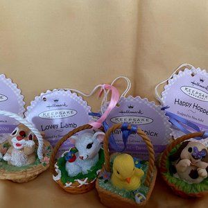 Easter Hallmark Ornaments - Set of 4.
